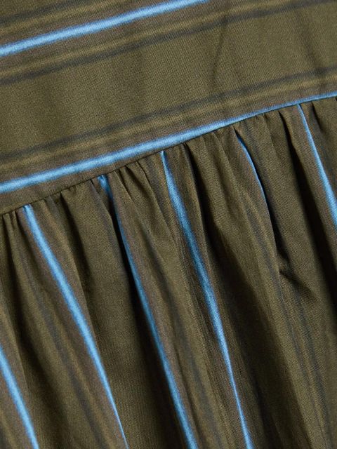 STAUD Romy striped midi dress - Green - zdjęcie produktu nr 2