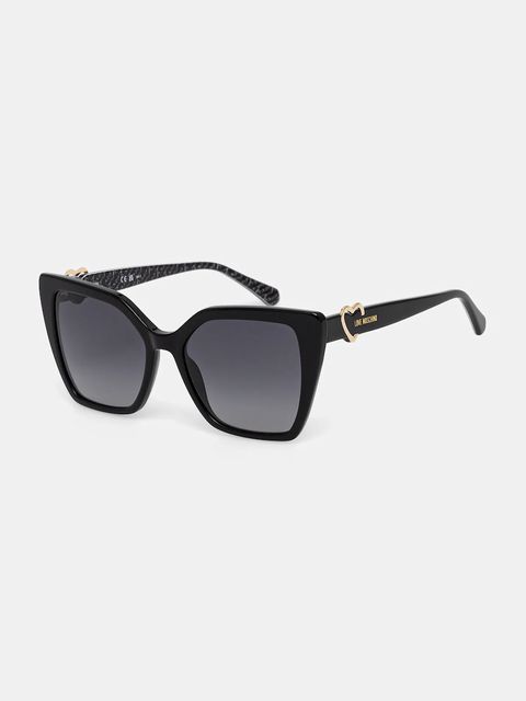 Love Moschino okulary przeciwsłoneczne damskie kolor czarny - zdjęcie produktu nr 2