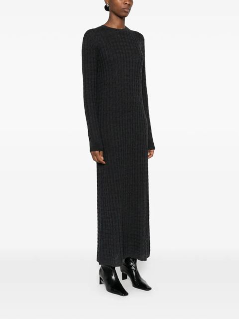 TOTEME cable-knit maxi dress - Grey - zdjęcie produktu nr 2