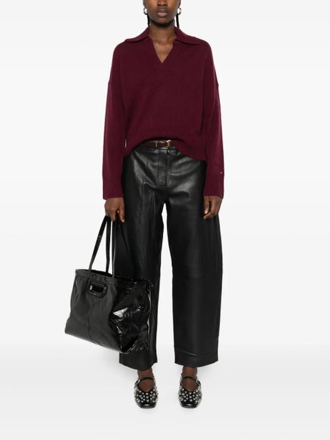 Maje V-neck sweater - Red