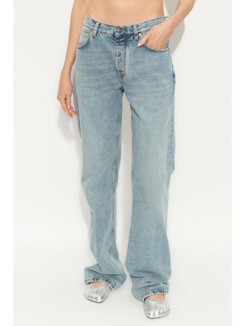 Balenciaga low-rise straight-leg jeans - Blue