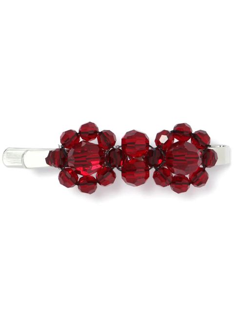 Simone Rocha flower beaded hair clip - Red - zdjęcie produktu nr 1