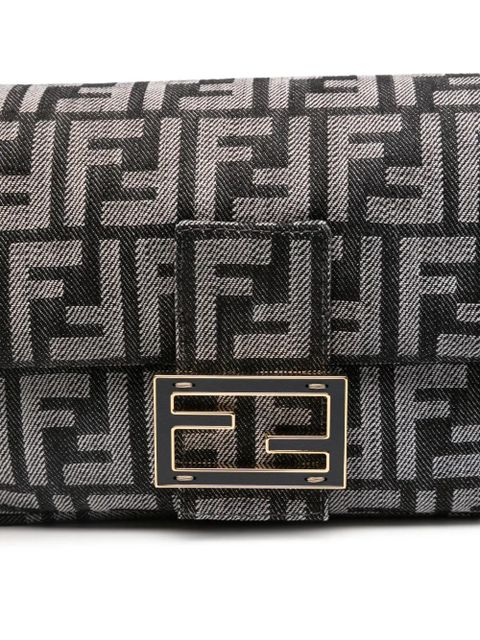 FENDI Baguette logo tote bag - Black