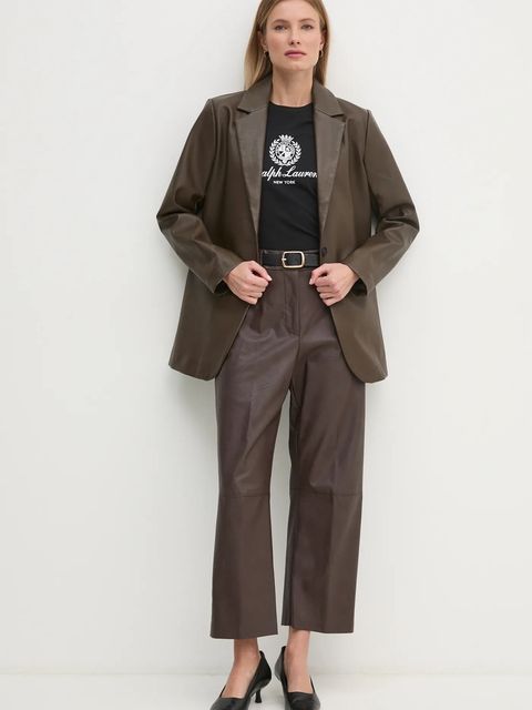 Polo Ralph Lauren t-shirt bawełniany damski kolor czarny 211952901