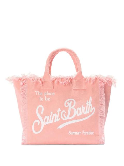 MC2 Saint Barth Vanity frayed tote bag - Pink - zdjęcie produktu nr 1