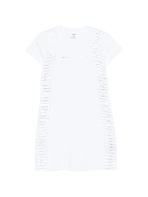 Casablanca crystal-embellishment mini dress - White - zdjęcie produktu nr 1