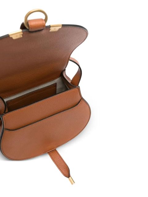 Chloé small Marcie adjustable-strap leather shoulder bag - Brown
