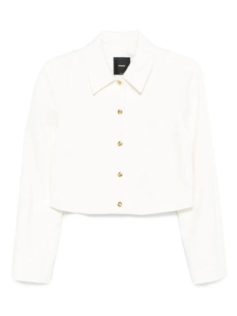 PINKO cropped buttoned jacket - White - zdjęcie produktu nr 1