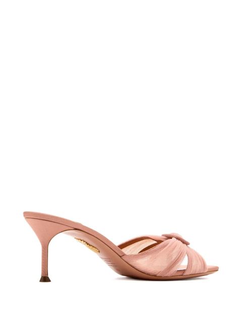 Aquazzura 65mm knot-detail sandals - Pink