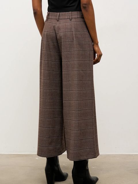 Answear.LAB spodnie damskie kolor brązowy szerokie high waist - zdjęcie produktu nr 2