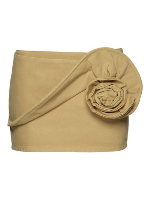 Magda Butrym floral-embellished miniskirt - Neutrals - zdjęcie produktu nr 1