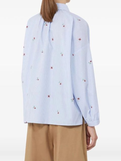 Weekend Max Mara striped floral shirt - Blue