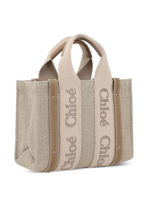 Chloé Woody tote bag - Neutrals