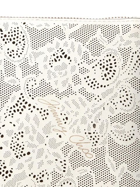 Jimmy Choo zipped flat purse - White