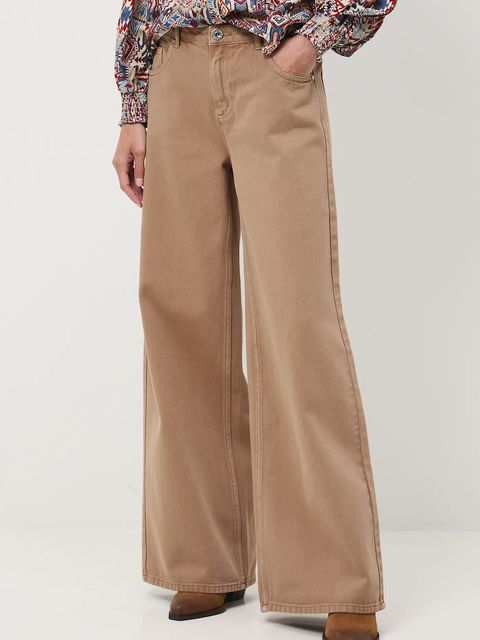 Medicine jeansy bawełniane kolor brązowy - zdjęcie produktu nr 1