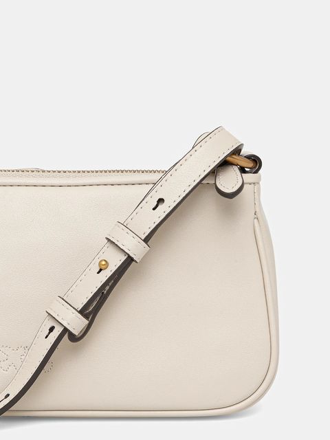 Pinko torebka skórzana Horizontal kolor beżowy 105069 A0QO