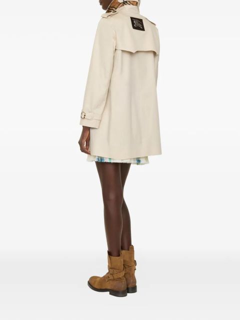 Burberry short Summerside gabardine trench coat​ - Neutrals
