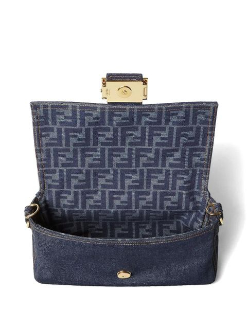 FENDI FF-motif denim bag - Blue