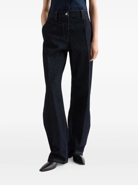 Jil Sander button-fly flared jeans - Blue - zdjęcie produktu nr 2