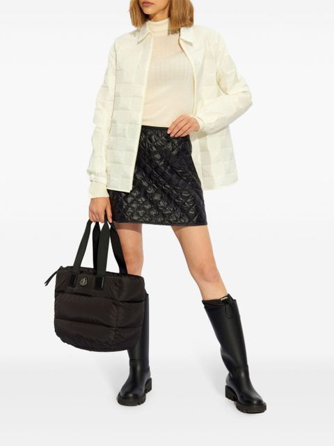 Moncler logo-appliqué jacket - Neutrals