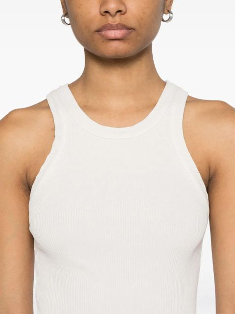 AGOLDE ribbed-knit tank top - White
