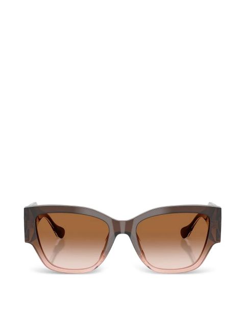 Versace Eyewear geometric-frame sunglasses - Brown - zdjęcie produktu nr 1