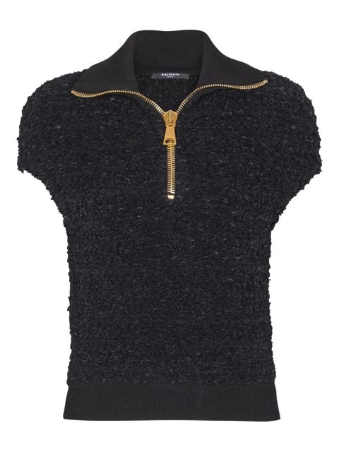 Balmain tweed top - Black - zdjęcie produktu nr 1