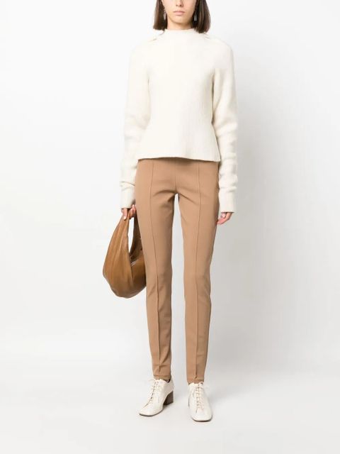Max Mara seam-detail high-waist leggings - Neutrals - zdjęcie produktu nr 2