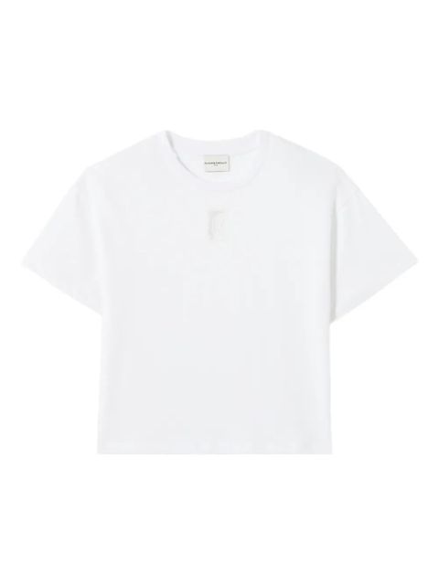 Claudie Pierlot logo-embroidery T-shirt - White - zdjęcie produktu nr 1