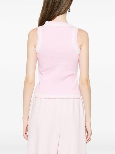 Off-White Spray- Off-Stamp ribbed tank top - Pink