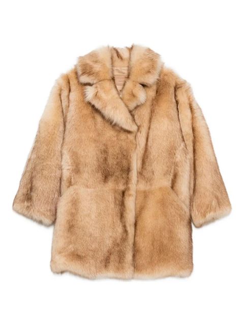 Prada lamb-shearling coat - Brown - zdjęcie produktu nr 1
