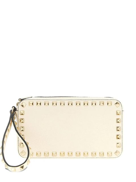 Valentino Garavani Ruckstud wrist-strap clutch bag - Neutrals - zdjęcie produktu nr 1