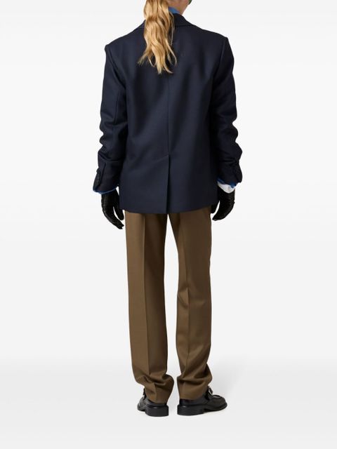 Miu Miu gabardine-weave bomber jacket - Grey