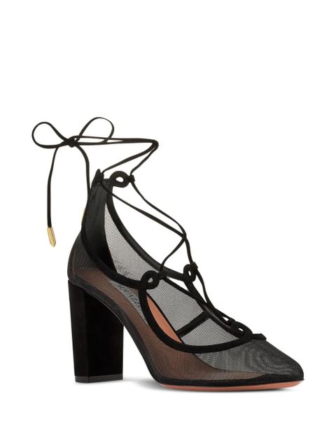 Aquazzura 85mm Che Bella lace-up pumps - Black - zdjęcie produktu nr 2