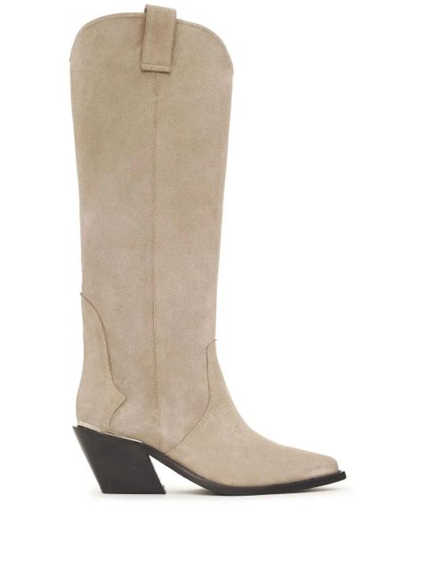 ANINE BING Tania knee-high suede boots - Neutrals - zdjęcie produktu nr 1
