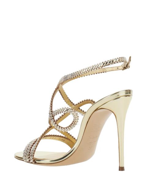 Casadei Josephine Julia embellished strap sandals - Gold