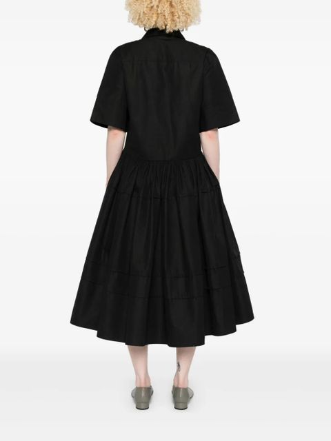 Jil Sander organic cotton dress - Black