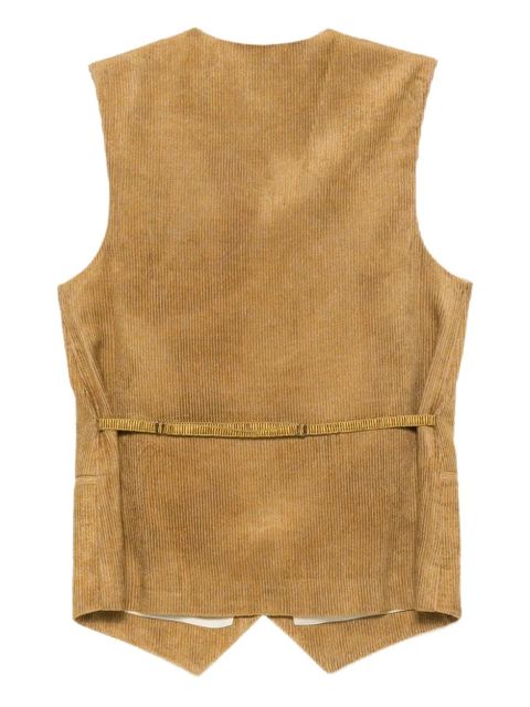 Alysi corduroy button-fastening waistcoat - Neutrals - zdjęcie produktu nr 2