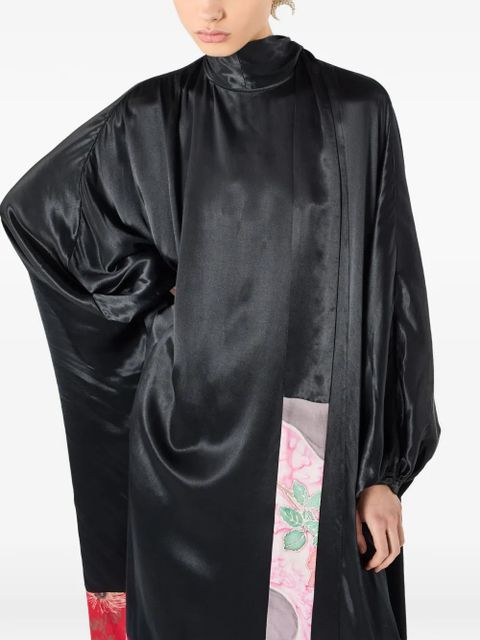 Marine Serre silk dress - Black