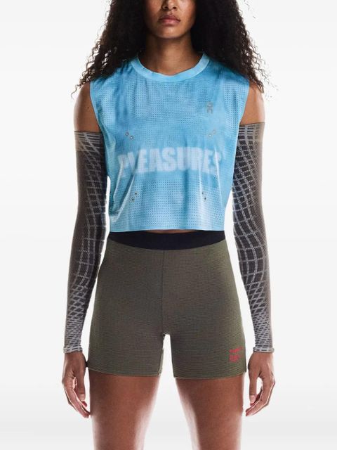 On Running x Pleasures x The Loop mesh cropped top - Blue - zdjęcie produktu nr 2