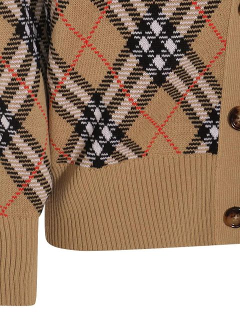 Burberry checked cardigan - Neutrals