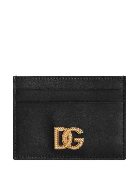 Dolce & Gabbana logo-plaque cardholder - Black - zdjęcie produktu nr 1