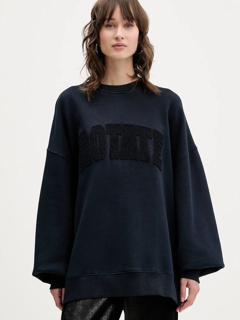 Rotate bluza bawełniana damska kolor granatowy z aplikacją 1153162318 - zdjęcie produktu nr 1