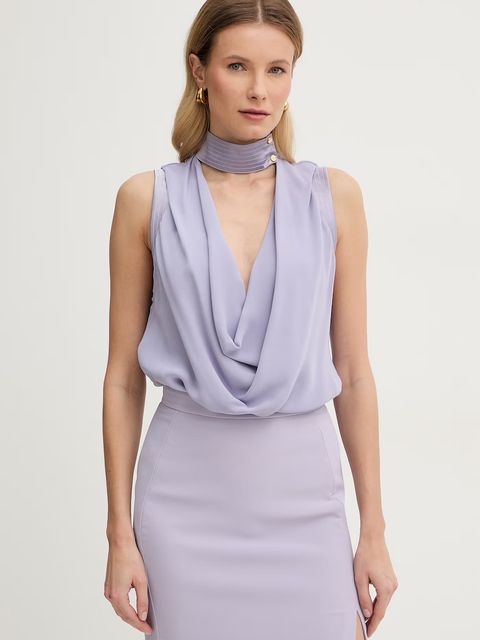 Elisabetta Franchi bluzka damska z wiskozy - zdjęcie produktu nr 1