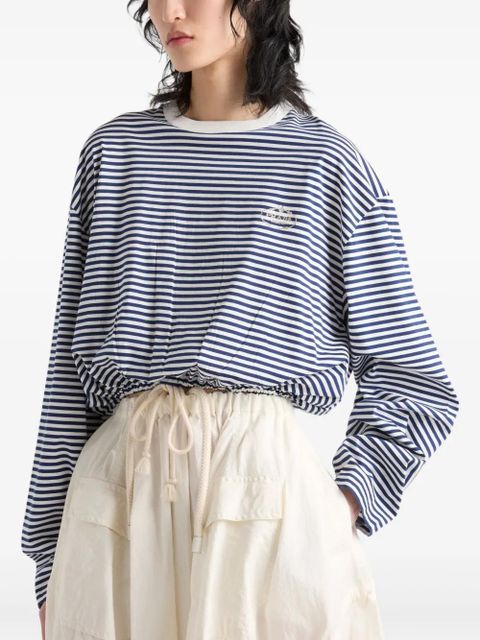 Prada striped long-sleeve top - Blue