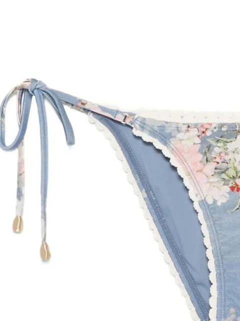 ZIMMERMANN floral-print bikini - Blue