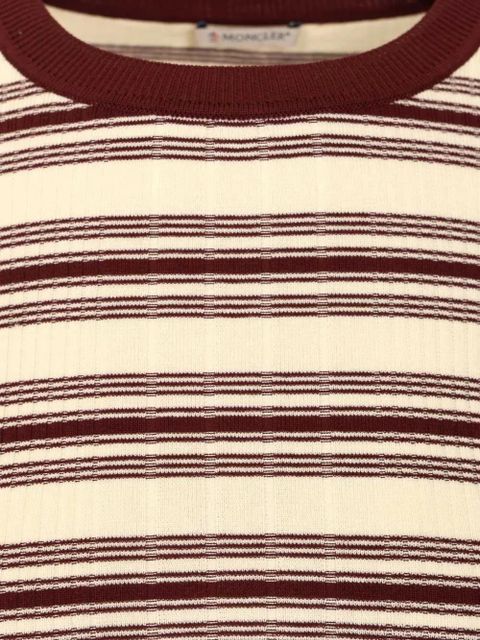 Moncler striped ribbed-knit sweater - Neutrals - zdjęcie produktu nr 2