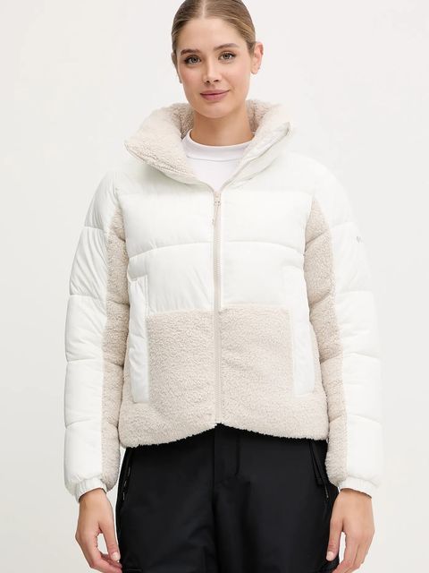 Columbia kurtka Leadbetter Point kolor beżowy zimowa 2085602 - zdjęcie produktu nr 1