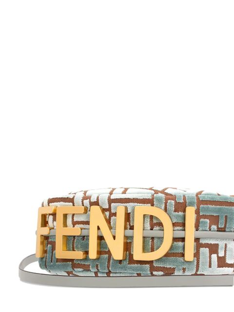 FENDI mini Fendigraph jacquard tote bag - Green