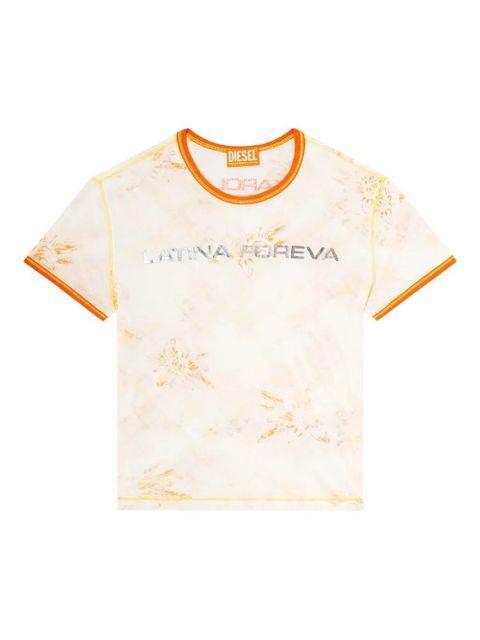 Diesel x Karol G T-Uncutie floral-print T-shirt - Neutrals - zdjęcie produktu nr 1